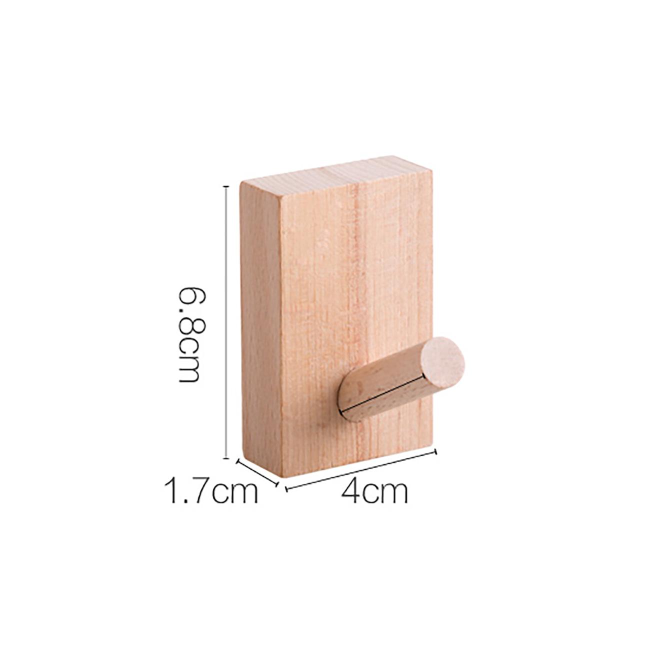 Móc Treo Đồ Gắn Tường Bằng Gỗ Tiện Dụng