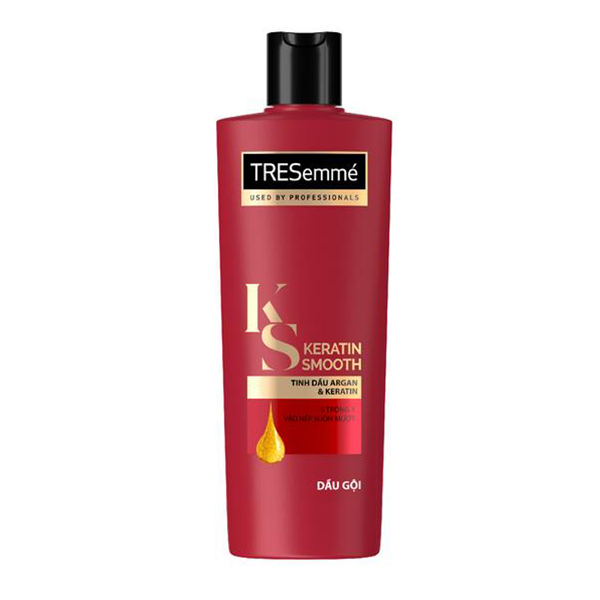 Bộ 3 Tresemme Keratin Smooth Vào Nếp Mềm Mượt (Gội 340g + Xả 340g + Xịt Tạo Kiểu Tóc Mềm Mượt 155g)