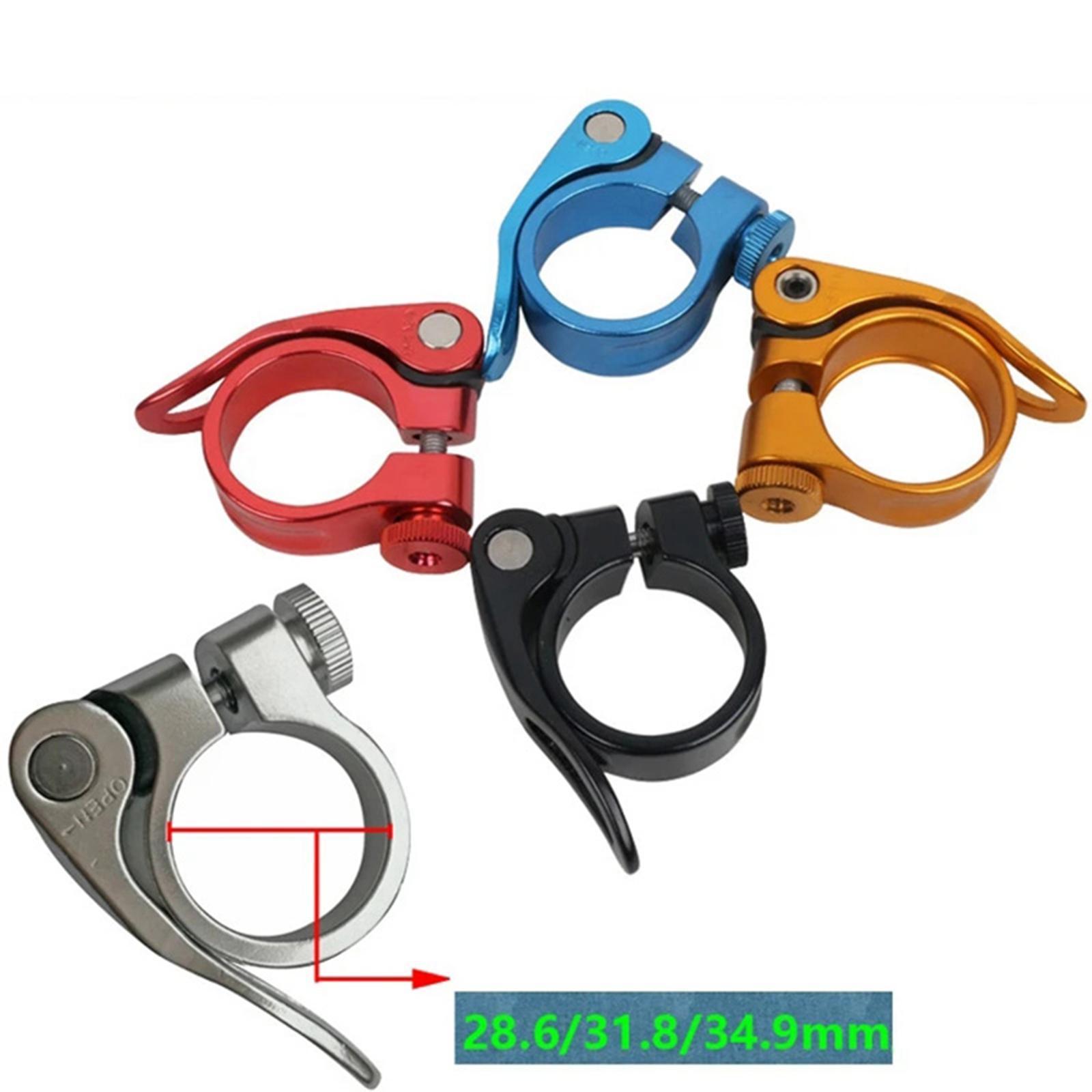 Bike Seat Post Clamp, Seatpost Clamp, Premium Bike Seat Tube Clamp, for Mountain Bikes Parts