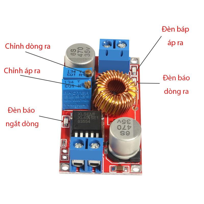 Mạch hạ áp DC DC XL4015E 5A có chỉnh dòng
