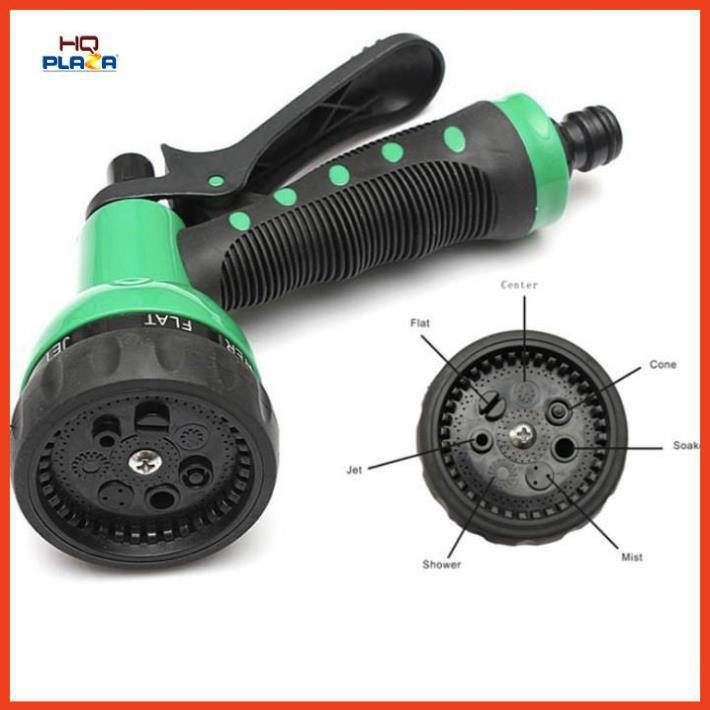 Bộ vòi xịt nước tưới cây đa năng 7 chế độ kèm dây tưới lò xo 15m 206791-2