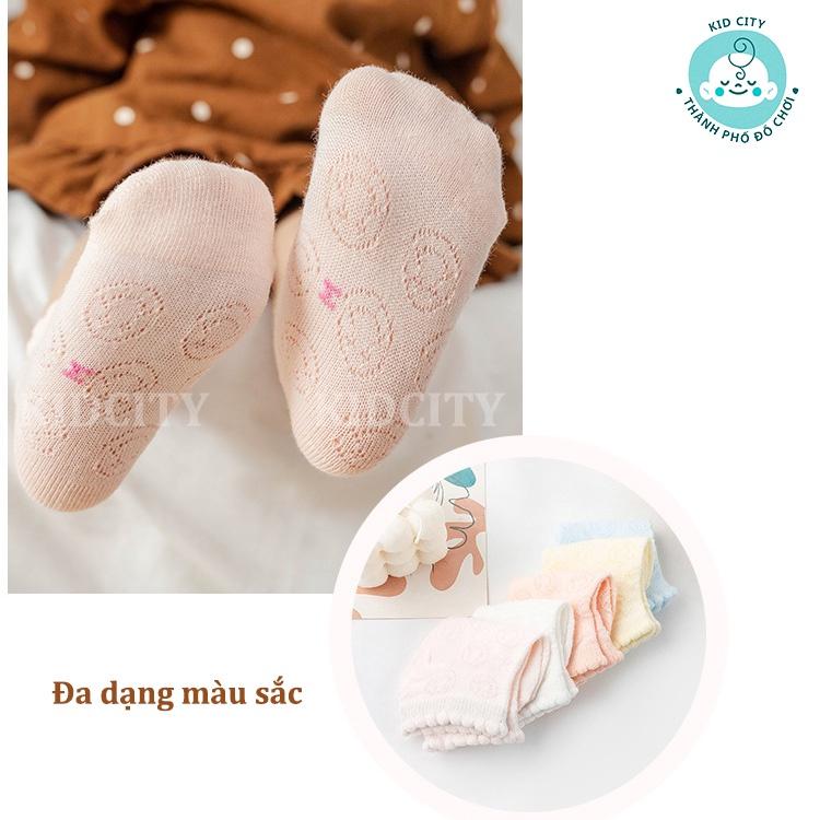 Set 5 Đôi Tất Cho Bé, Tất Trẻ Em Chất Cotton Hàng Chất Lượng Cao