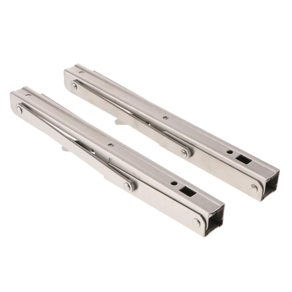 2Pcs Stainless Steel Foldable Shelf Bracket Rack Wall Hanging Holder
