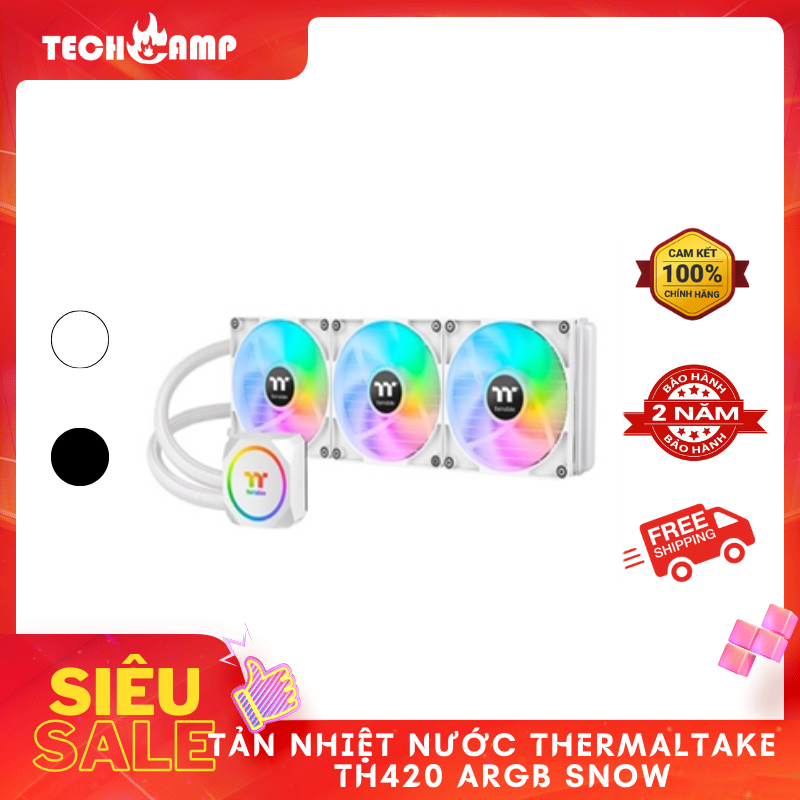 TẢN NHIỆT NƯỚC Thermaltake TH420 ARGB Snow - Hàng chính hãng