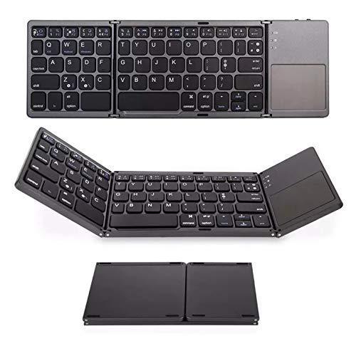 Bàn Phím Bluetooth Không Dây Mini Gấp Gọn Có Chuột Cảm Ứng Cho Android Ios Windows Pc Tablet Điện Thoại