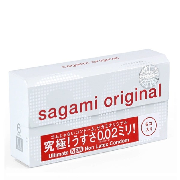 Bao cao su 0.02 mm Sagami Original (H6) - Non Latex - Không Mùi Cao Su - Chống Dị Ứng - Nhập Khẩu Nhật Bản - 100% Hàng Chính Hãng - Che Tên Sản Phẩm  -