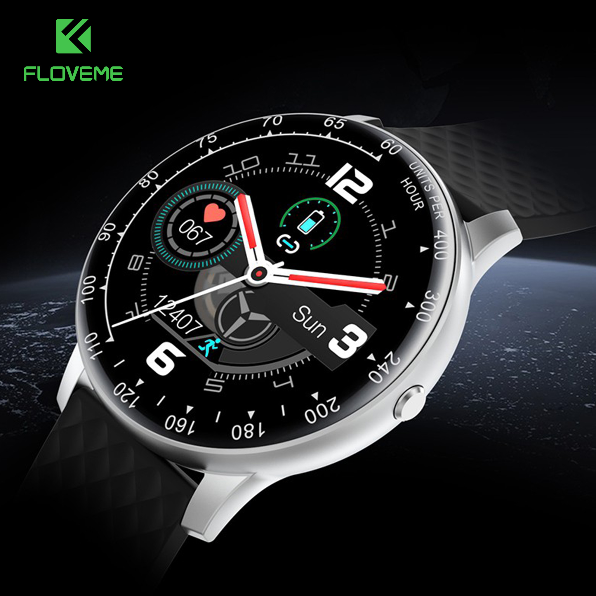 Đồng hồ  FLOVEME H30 - Kết nối Bluetooth 5.0- Màn hình cảm ứng thông minh - Đo nhịp tim siêu chuẩn - thiết kế kiểu dáng sang trọng - Hàng chính hãng