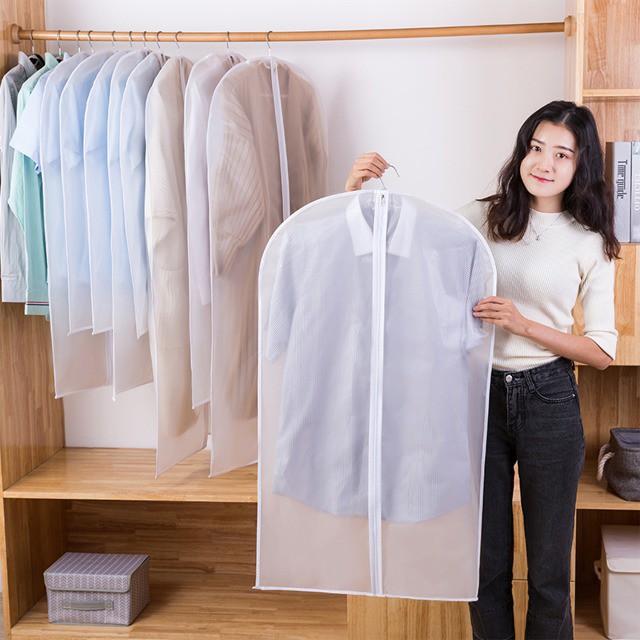 Bộ 4 Túi Bọc Quần Áo Chống Bụi Bẩn, Nấm Mốc Có Khóa Kéo Tiện Dụng Size S/M/L Giúp Bảo Vệ Quần Áo Luôn Sạch Sẽ