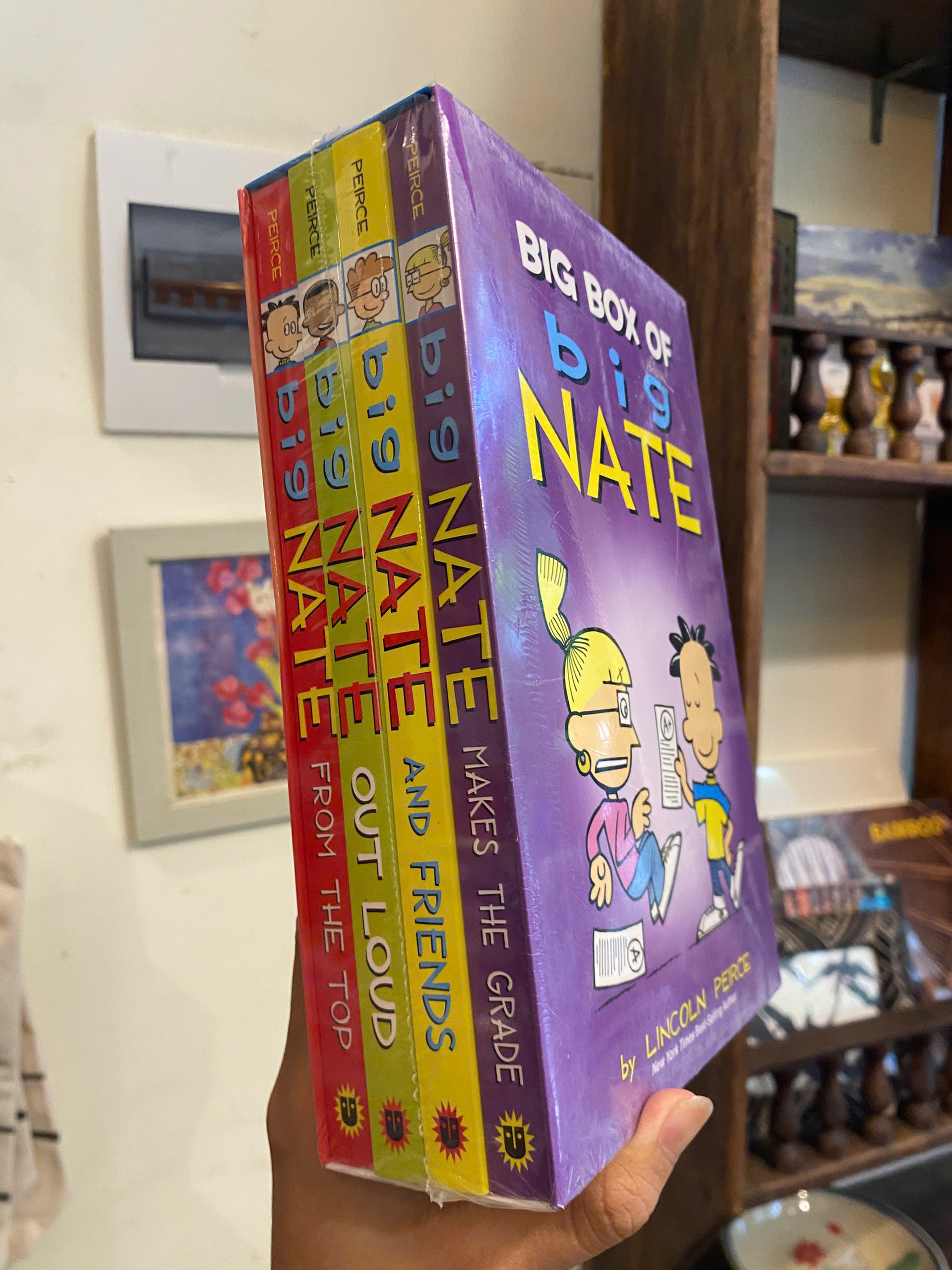 Sách - Big Box of Big Nate: Big Nate Box Set Volume 1-4 by Lincoln Peirce | English Children Book