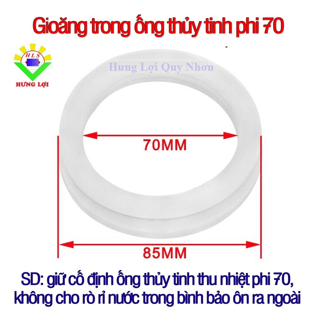 Ron (gioăng) silicon chịu nhiệt phi 70 dùng cho máy nước nóng năng lượng mặt trời