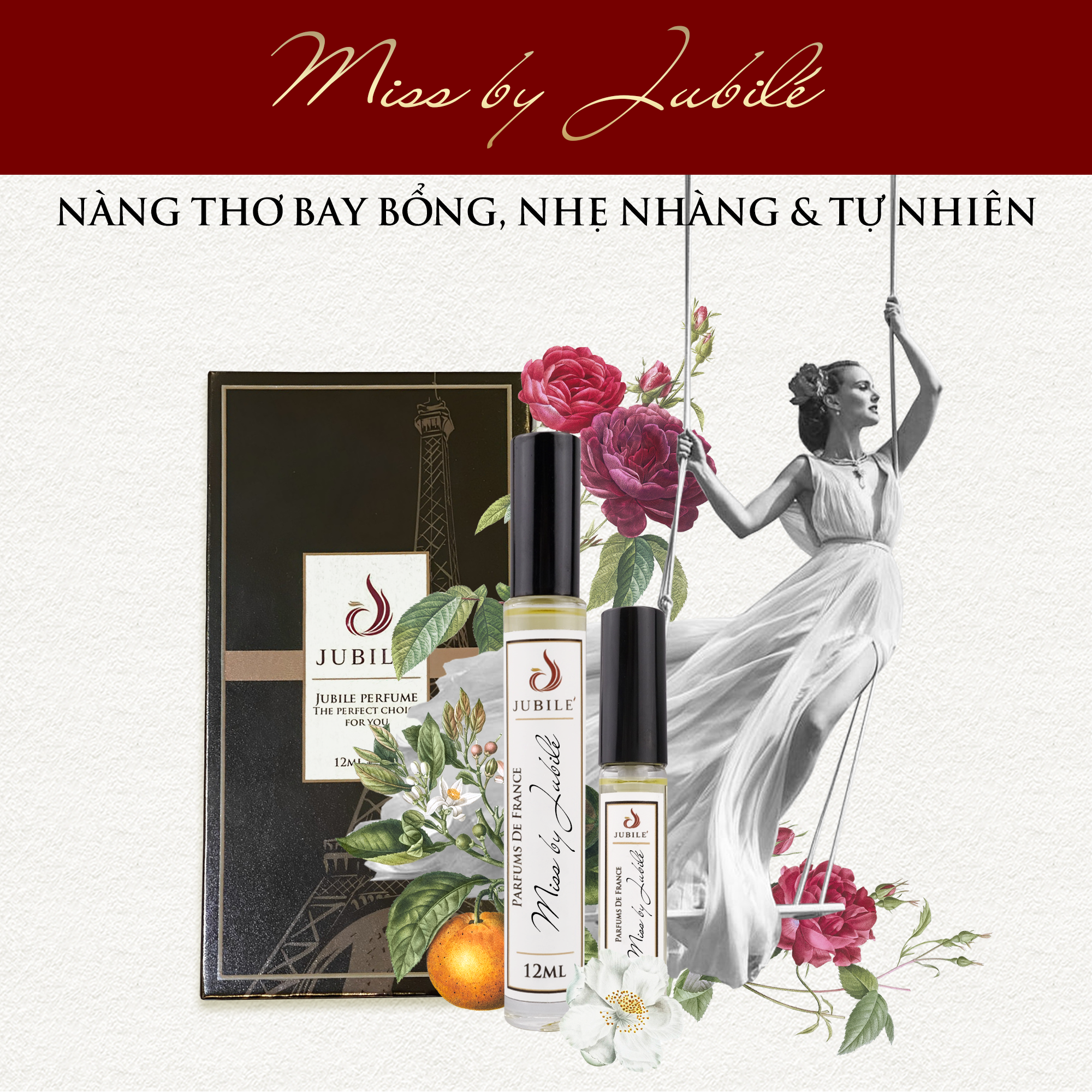 Tinh dầu nước hoa Pháp nữ Jubilé Perfume Miss