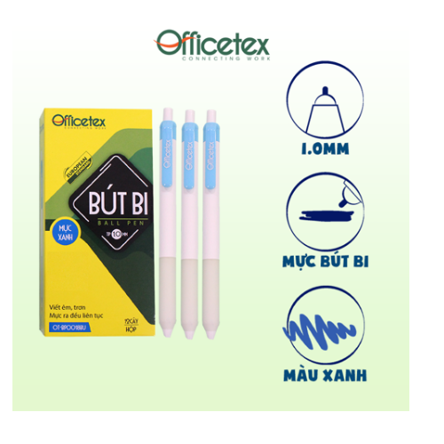 Hộp 12 Cây Bút Bi Mực Xanh / OT-BP0018BU