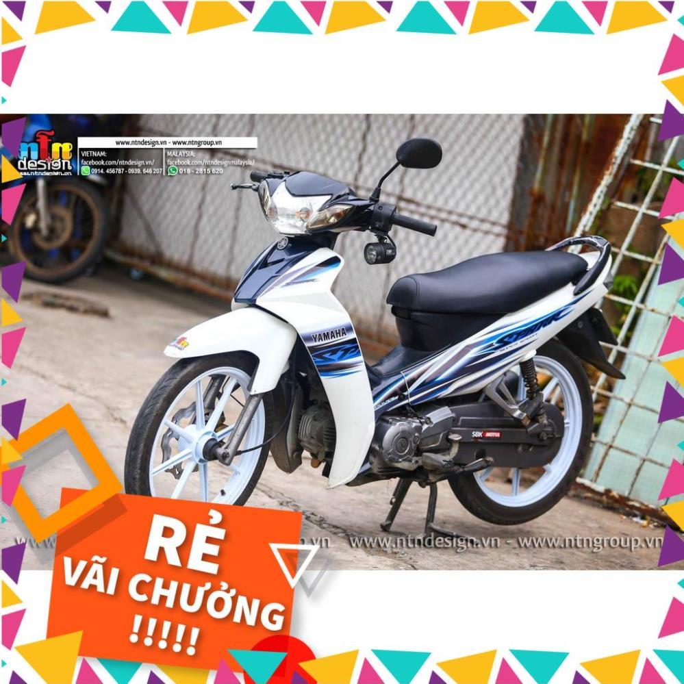 Tem Rời Sisius Mẫu Trắng Xanh Đen Chữ Spark