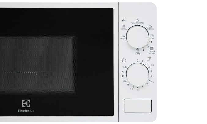 Lò vi sóng Electrolux 20 lít EMG20K38GWP - Bảng điều khiển núm vặn