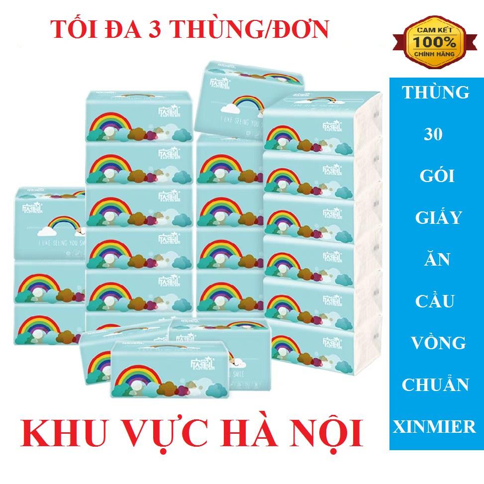 Thùng 30 Gói Giấy Ăn Cầu Vồng Xin Mier Nội Địa Trung