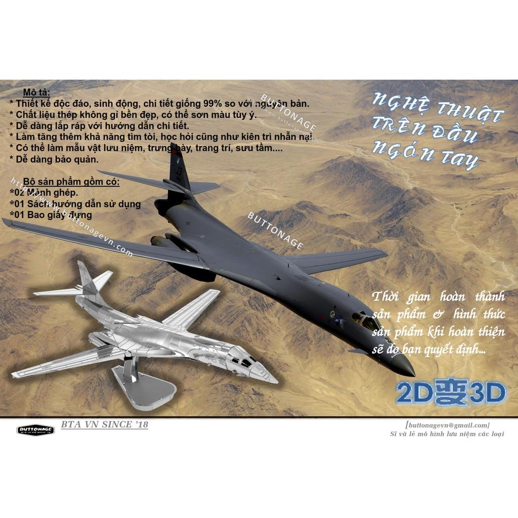 Mô Hình Lắp Ráp 3d Máy bay ném bom B-1B Lancer