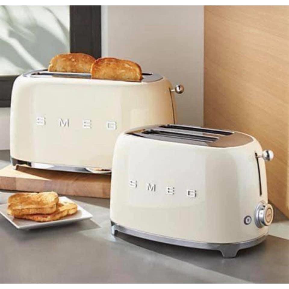 Máy Nướng Bánh Mì Sandwich Smeg, Bread Toaster, Máy Nướng Bánh Mì Vintage, Phong Cách Cổ Điển, Nhập Đức, Nhiều Màu