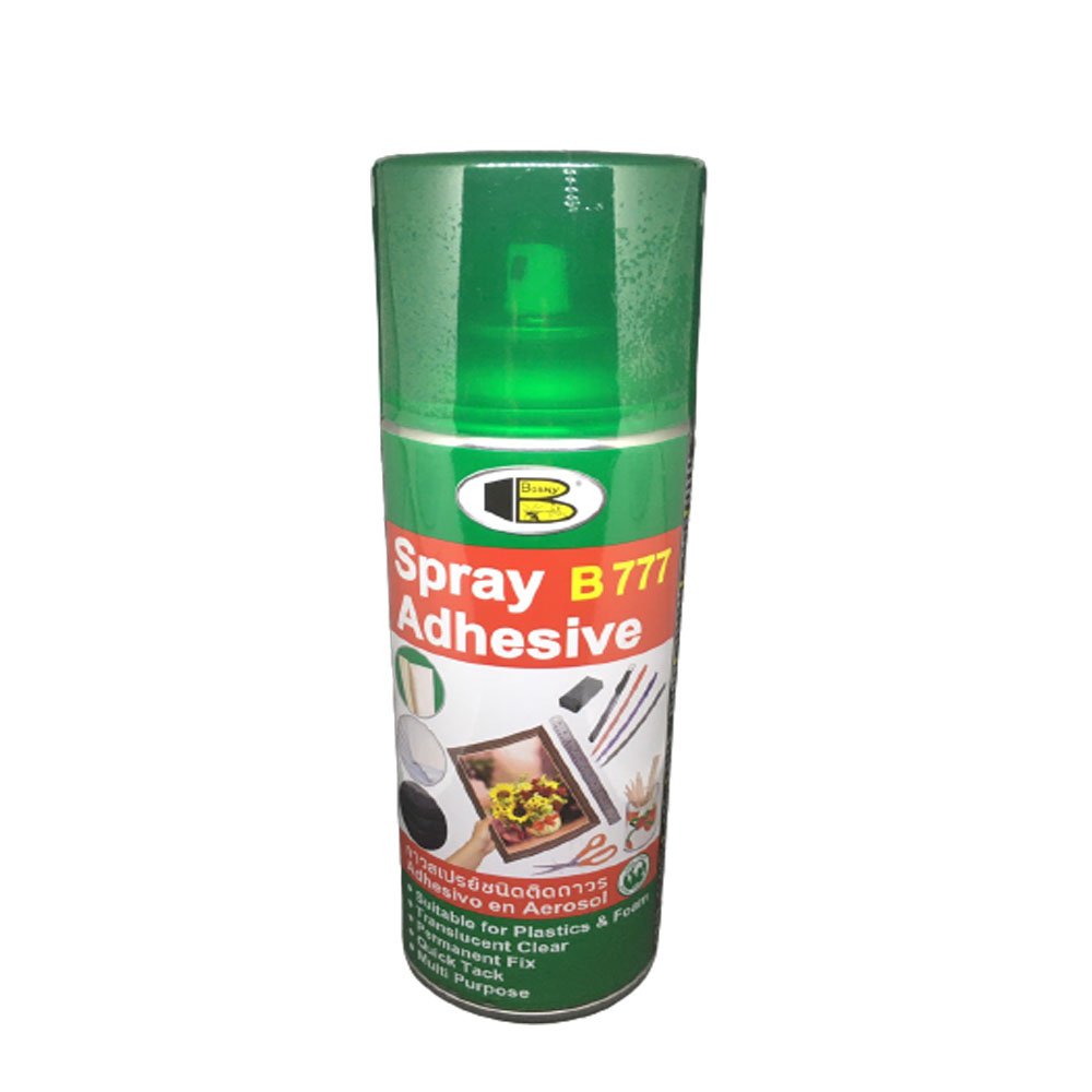 Keo xịt - Spray Adhensive-  Bosny B777- 400cc- Là keo dán đa năng dạng xịt, chất lượng cao, dính vĩnh viễn, kết dính nhanh, thích hợp dán nhiều vật liệu khác nhau - Nhập khẩu Thái Lan