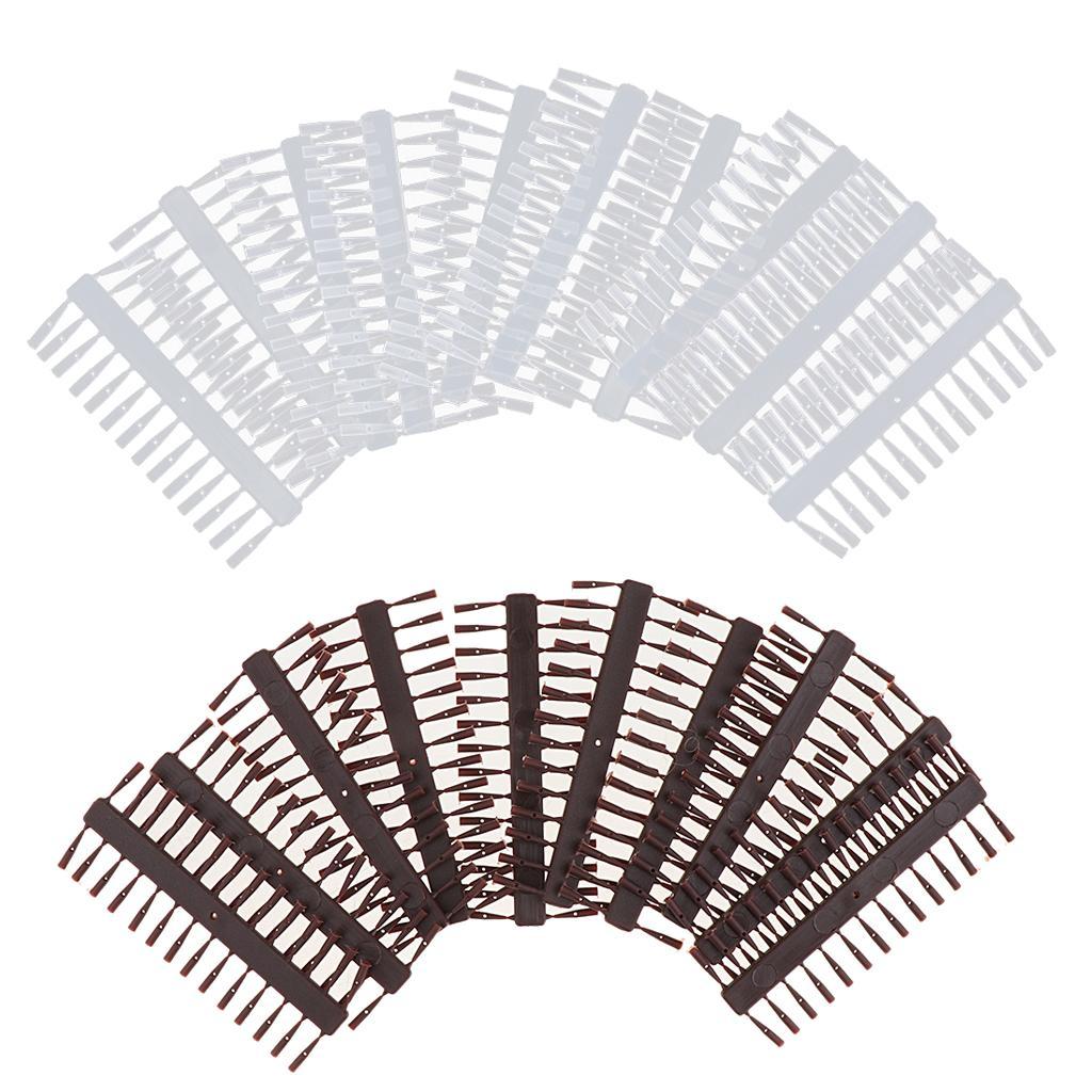 2-8pack 10 Set / 280pcs Carp Fishing Hair Rig Stops Boilie Bait Stops Length 7mm