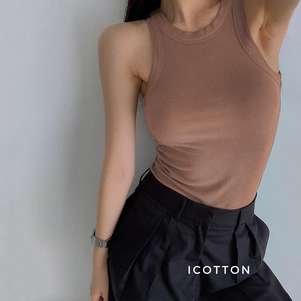 Áo ba lỗ nữ ️ Icotton ️ Áo tanktop dáng ôm vừa 100% cotton cực đẹp, mát