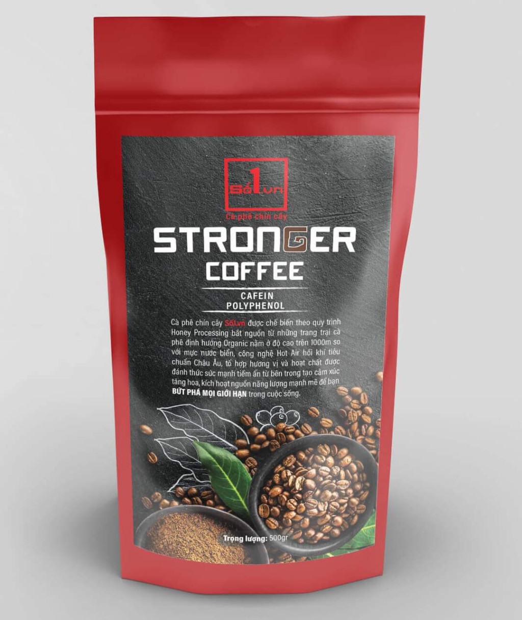 CAFE HẠT PHA MÁY NGUYÊN CHẤT STRONGER COFFEE SỐ1.VN CHUẨN GU VIỆT