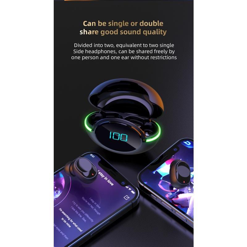 Tai Nghe Nhét Tai Bluetooth Không Dây Y80 Tws Chống Nước Giảm Tiếng Ồn Có Micro