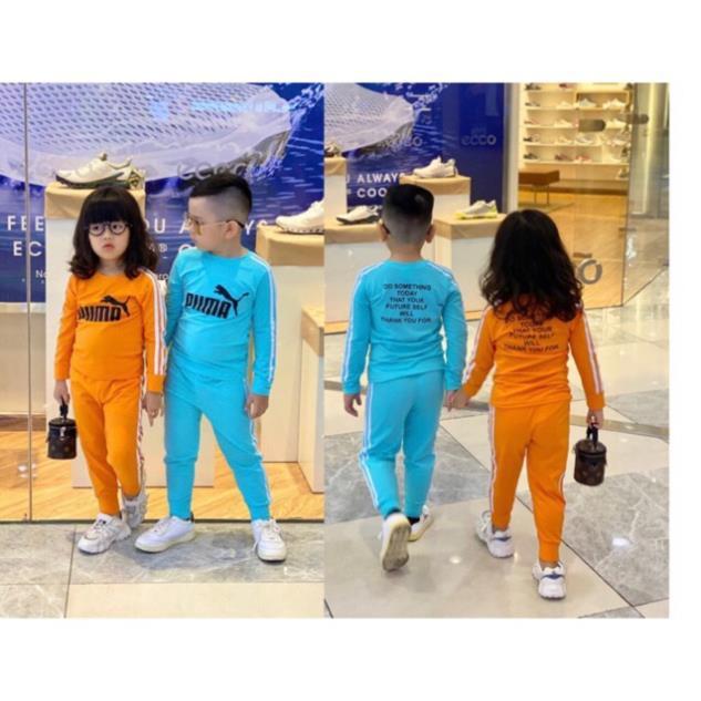 Bộ dài tay thun cotton 4 chiều mềm đẹp cho bé trai-bé gái size từ 10 đến 23kg -