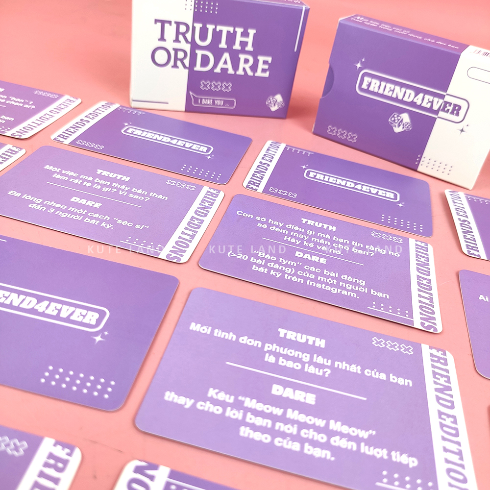 Bài Truth Or Dare Drinking Game Nói hay làm 55  lá bài dành cho nhóm bạn