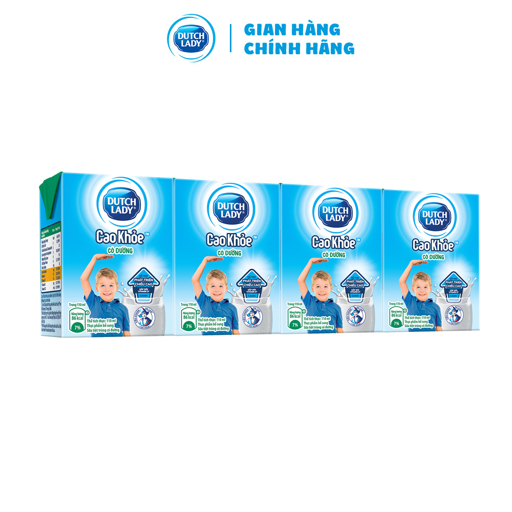 Thùng 48 Hộp Sữa Uống Dutch Lady Cô Gái Hà Lan Có Đường Cao Khỏe