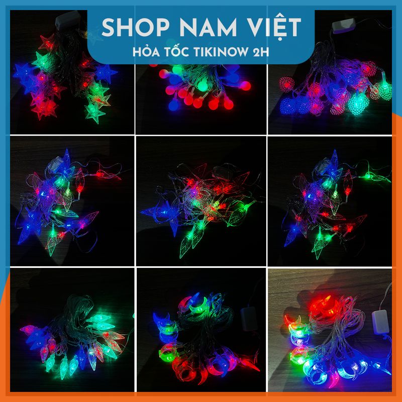 Dây Đèn LED Trang Trí Đổi Màu 3m 16 Bóng - Chính Hãng NAVIVU