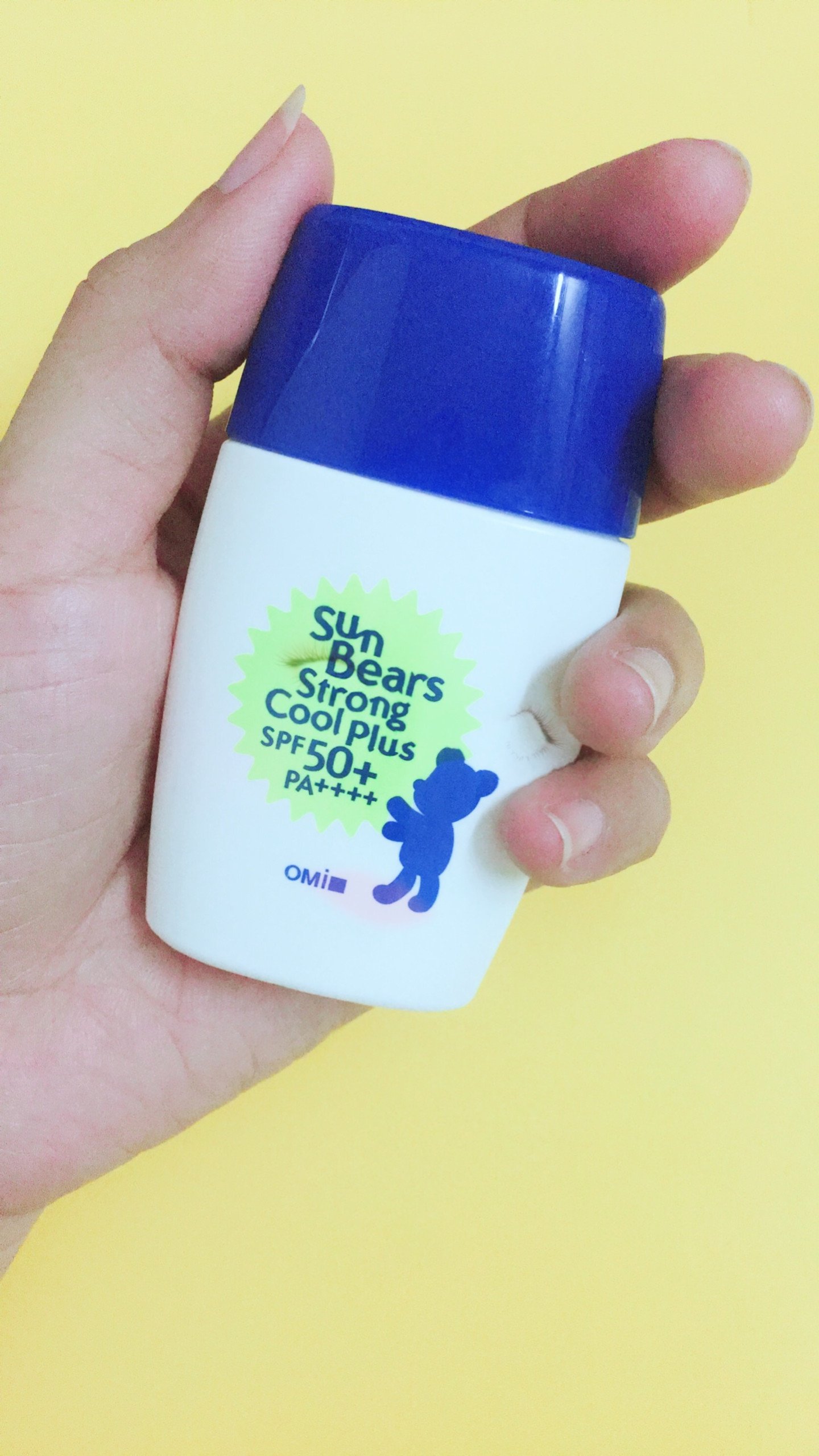 Kem chống nắng Omi Sun Bears Strong Cool Plus SPF50+ PA+++ 30g (màu xanh)