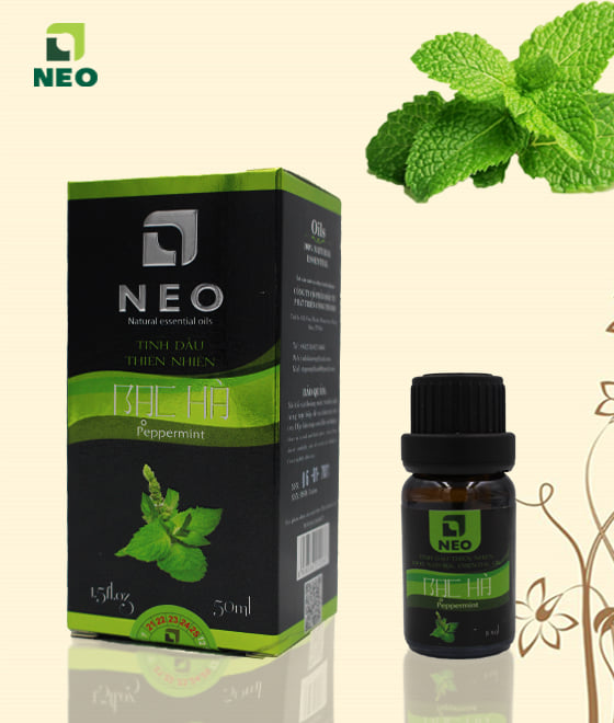 Tinh Dầu Thiên Nhiên Bạc Hà NEO – Tinh dầu nguyên chất 100%, thanh mát thơm nhà đuổi muỗi, côn trùng, tập trung tinh thần 10ml