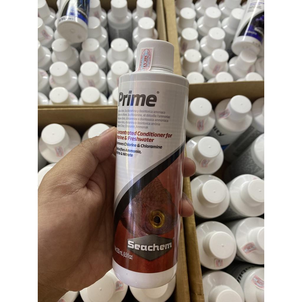 Seachem Prime - Khử độc nước cấp tốc 250ml 325ml - Dung dịch xử lý nước cao cấp khử clo, khử kim loại nặng