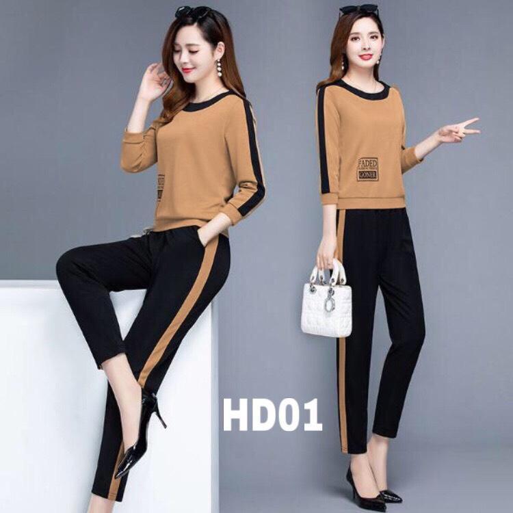 ĐỒ BỘ THUN DÀI THU ĐÔNG THỜI TRANG 3 SIZE 43-65KG TÙY CHIỀU CAO