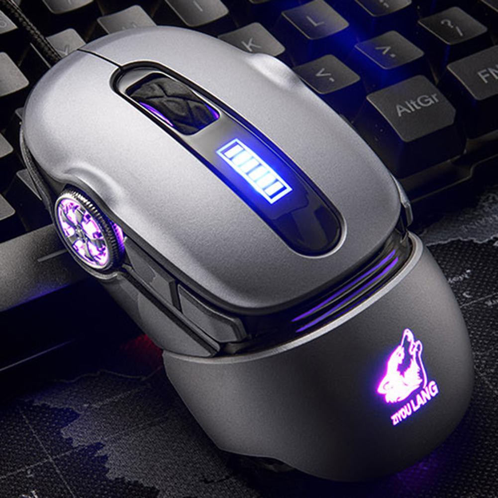 Chuột chơi game có dây USB ZIYOULANG V11 hình xe đua có đèn lưng-hàng nhập khẩu (màu ngẫu nhiên)