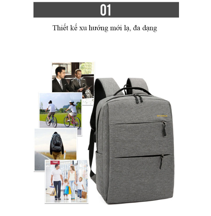 Bộ 3 món balo thời trang, balo học sinh cấp 2 balo học sinh cấp 3 balo đẹp BACKPACK mã 083