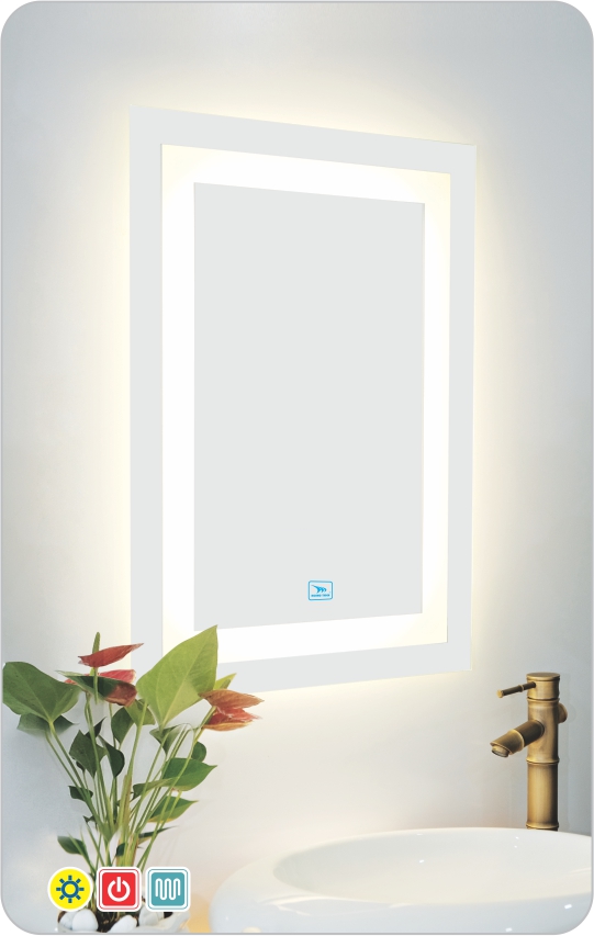 Gương đèn cảm ứng cao cấp Hoàng Thiện GD 7382-8 KT 50x70