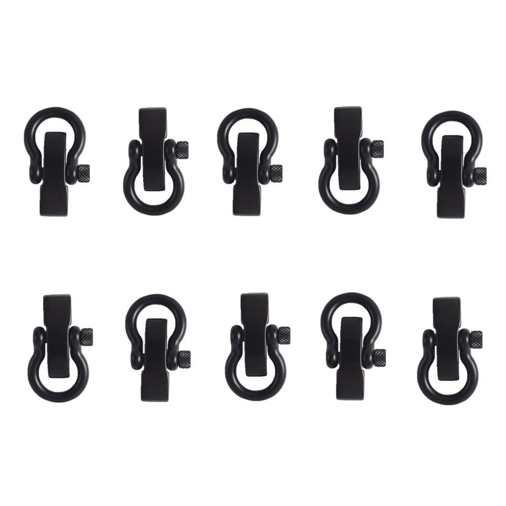 10pcs Stainless D Shape Adjustable Shackle   Bracelet
