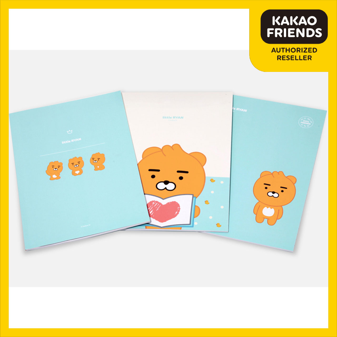 Set 3 Cuốn Sổ Tay A5 Ryan Kakao Friends Chính Hãng