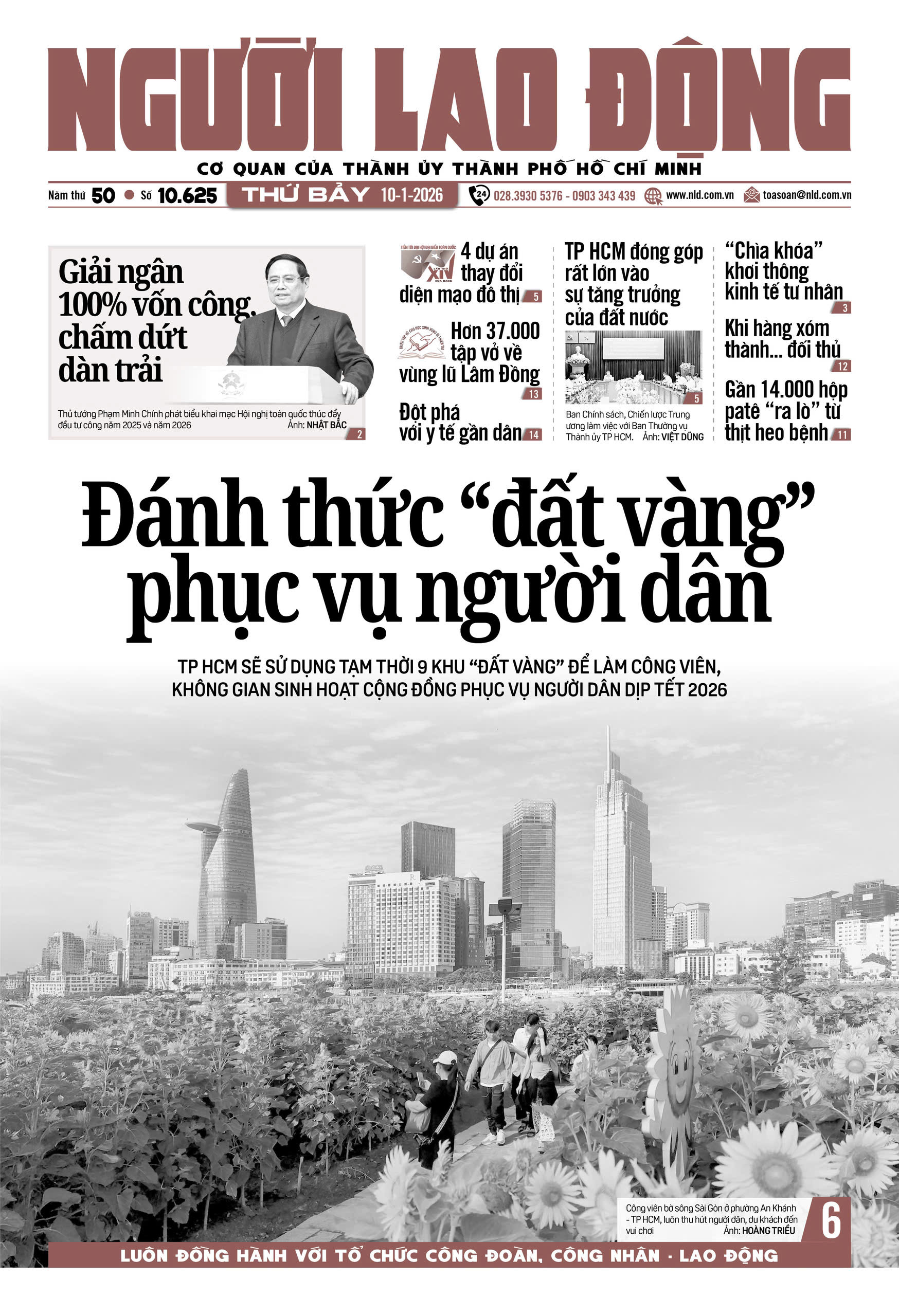 Nhật báo Người Lao Động từ ngày 05-01-2026 đến 11-01-2026