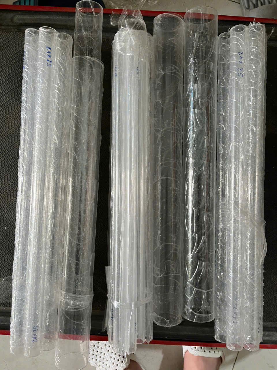 Ống nhựa Acrylic, ống cứng PMMA độ trong suốt cao (Nhiều cỡ)