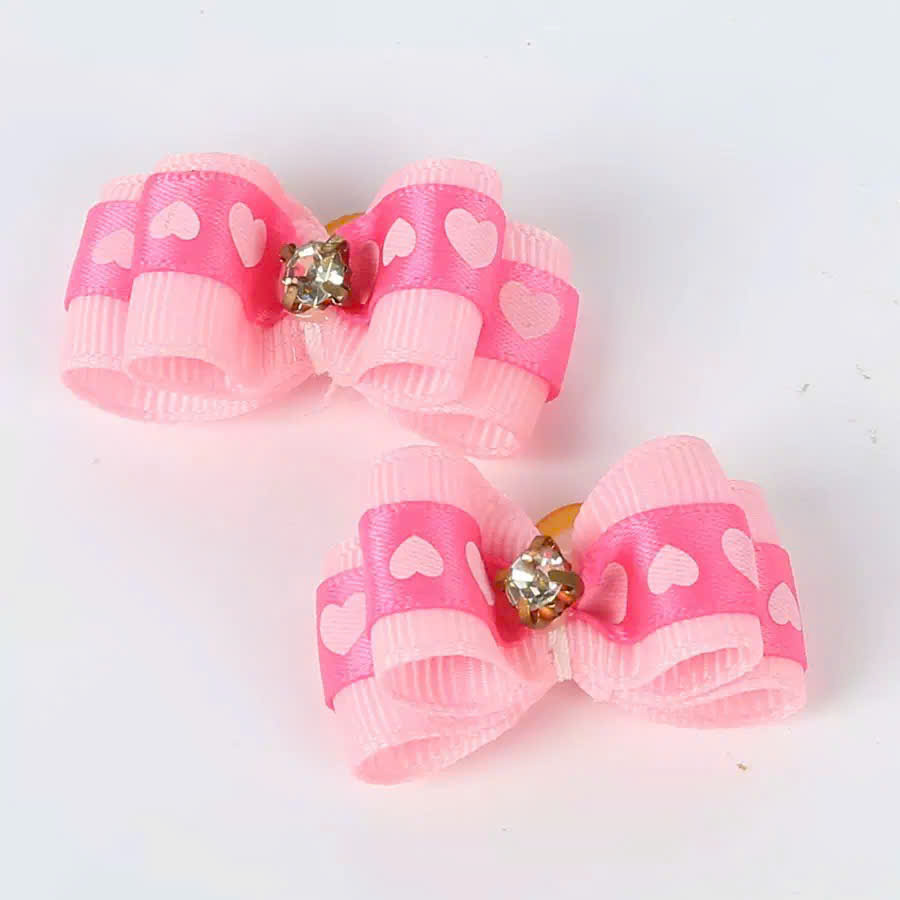 NƠ KẸP TÓC SANG TRỌNG NHIỀU MÀU DỄ THƯƠNG MÃ 16 XINH XẮN CHO THÚ CƯNG CHÓ MÈO