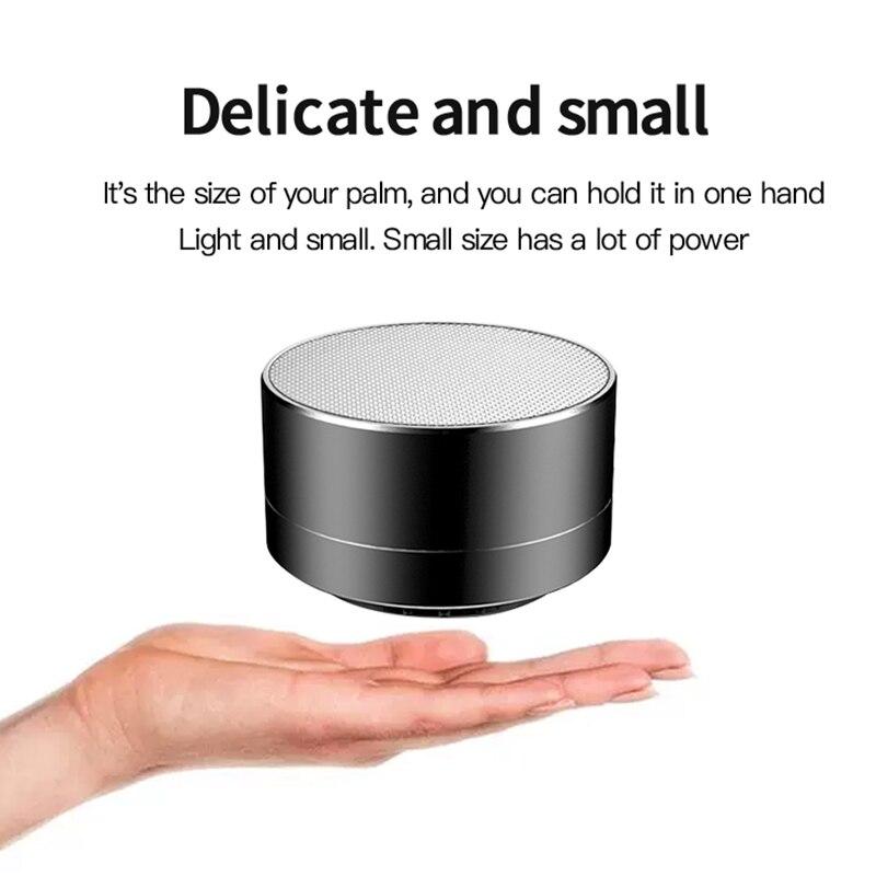 Không dây Bluetooth Audio Mobile Phone Subwofer Mini Card Máy tính ngoài trời Hộp âm thanh di động khóa và tải Xịt màu cao: Đen