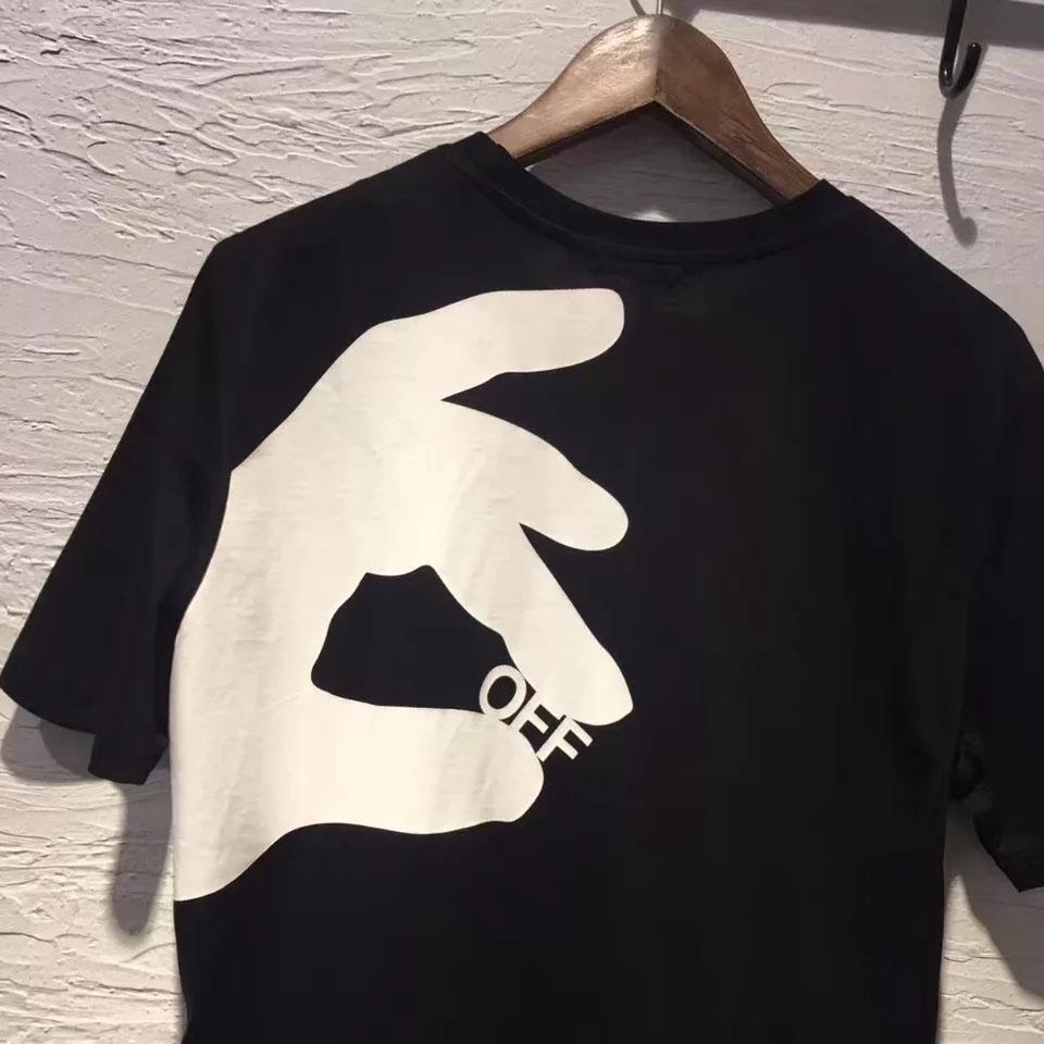 Áo thun oversize nam nữ off white Finger 2020 chất liệu vải tốt cotton M L XL màu đỏ Trumunisex aothununisex aophongnam