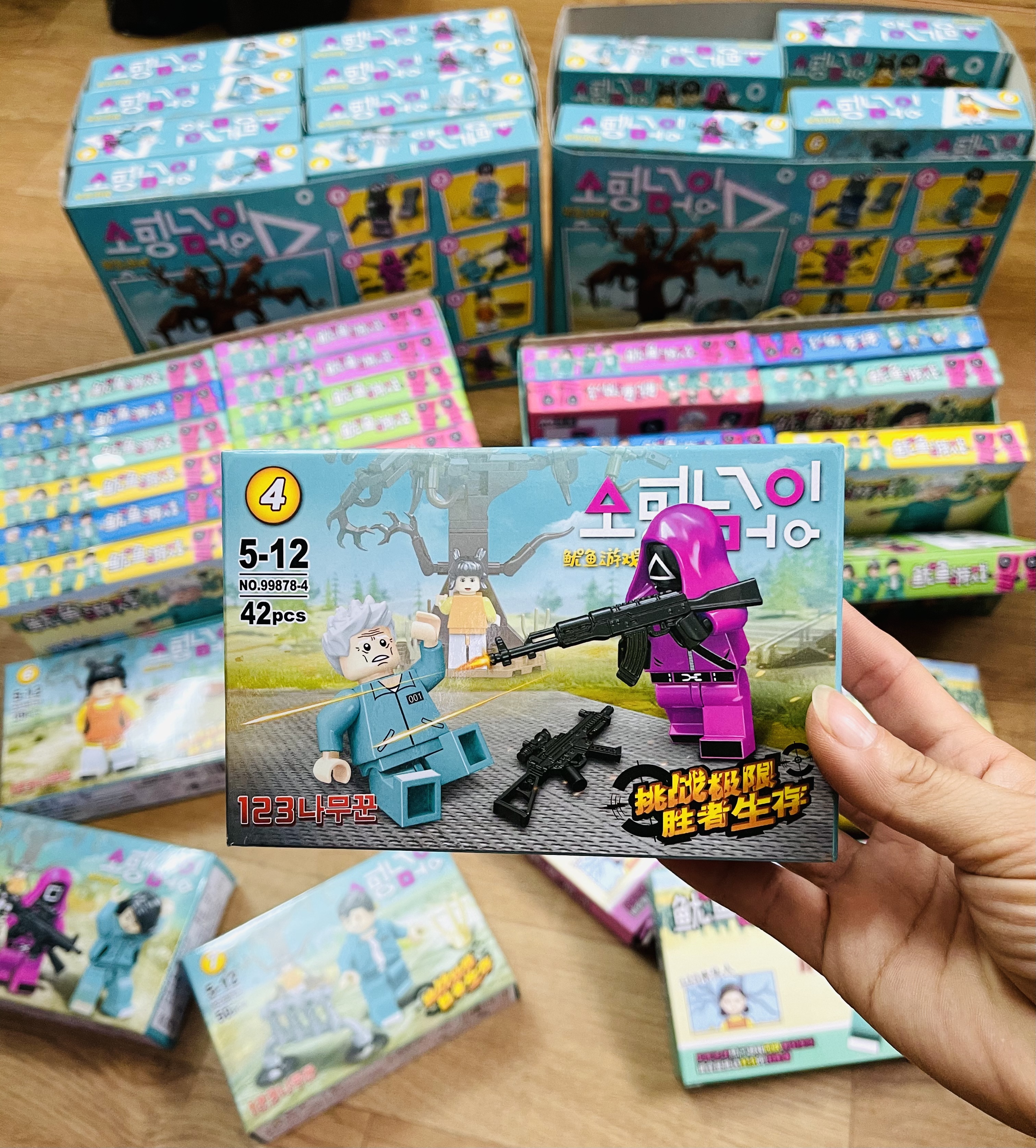 Lego lắp ghép SQUID Game 2-4 hộp khác nhau/ lego con mực