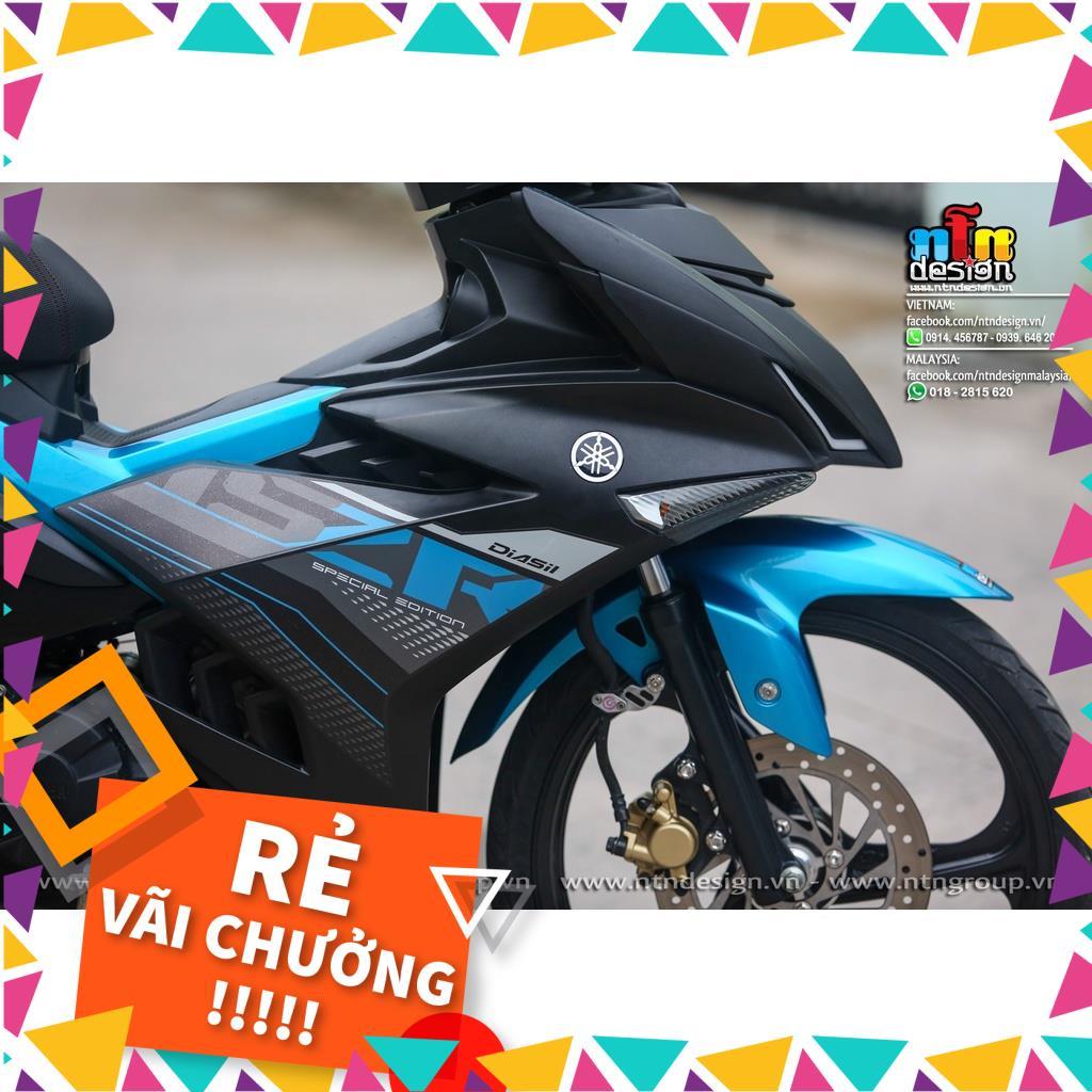 Tem Rời Exciter 150 Mẫu Zin 2021 Chữ Y15ZR Đen Xanh Xám