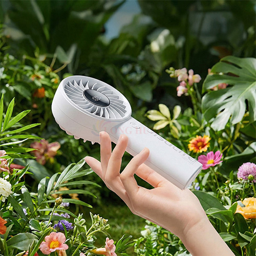 Quạt mini tích điện cầm tay Jisulife Handheld Fan Life4 3600mAh - Hàng chính hãng