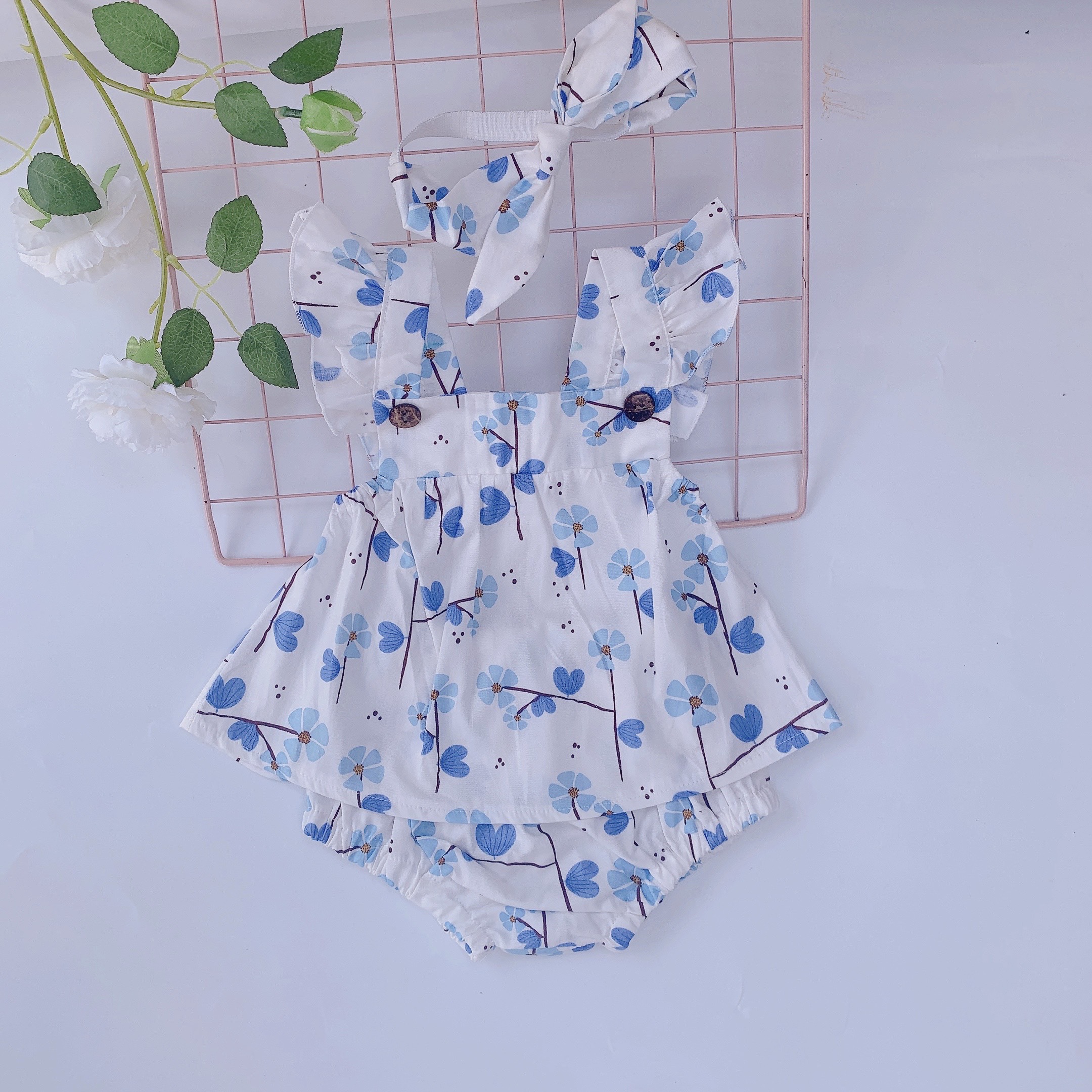 Bodysuit cho bé gái ̣̆ ̀  - NHƯ Ý HOUSE’s-body baby girl- Body voan lụa tím