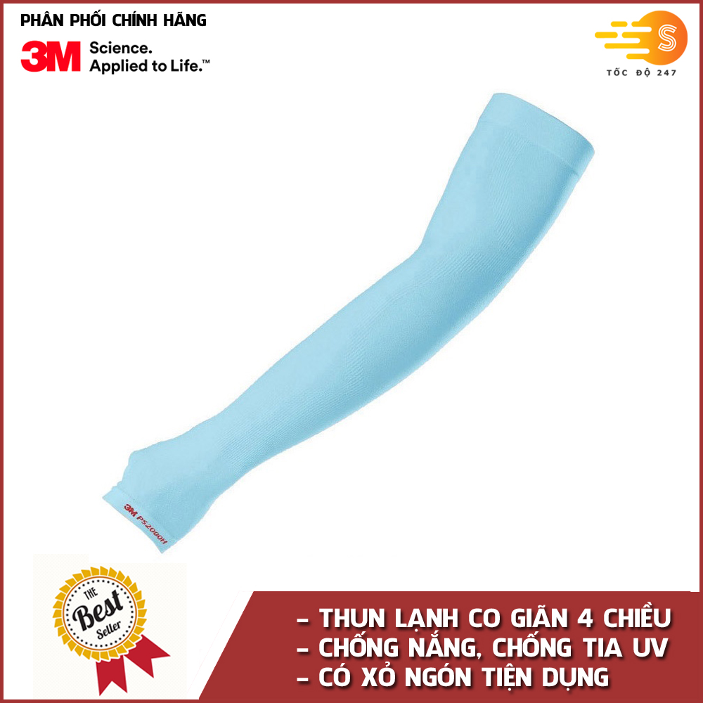 Ống tay xỏ ngón thun lạnh co giãn 4 chiều chống nắng và tia UV 3M PS2000H