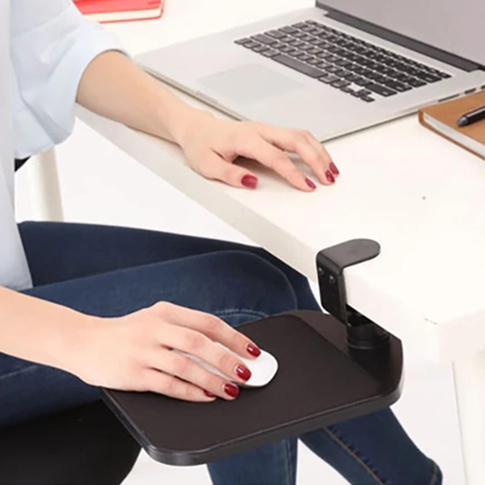 Adjustable Mouse Pad Clip On Desktop Device Holder Table Mount for Work Home